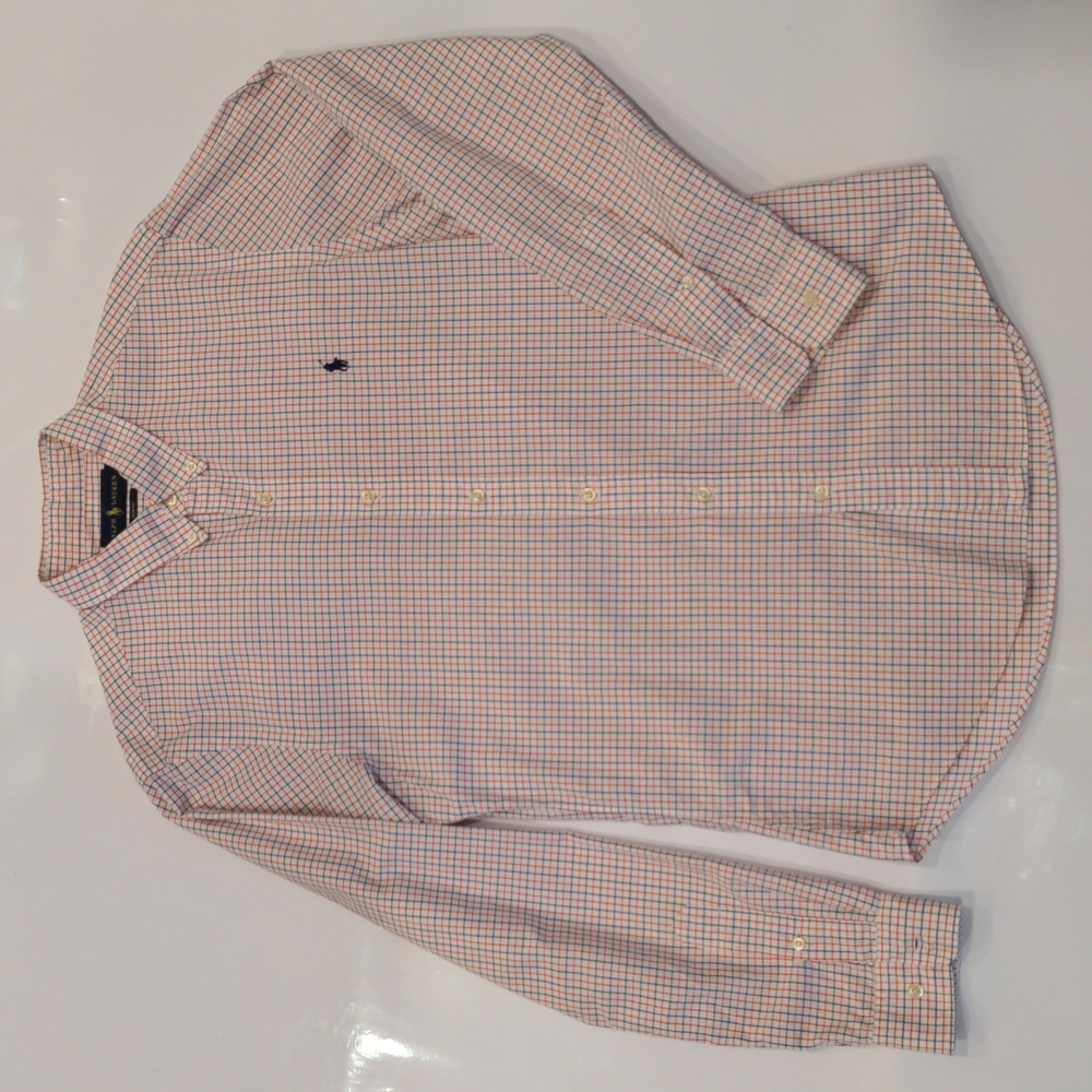 👔👔Ralph Lauren+1👔 long sleeve slim fit Medium button up.